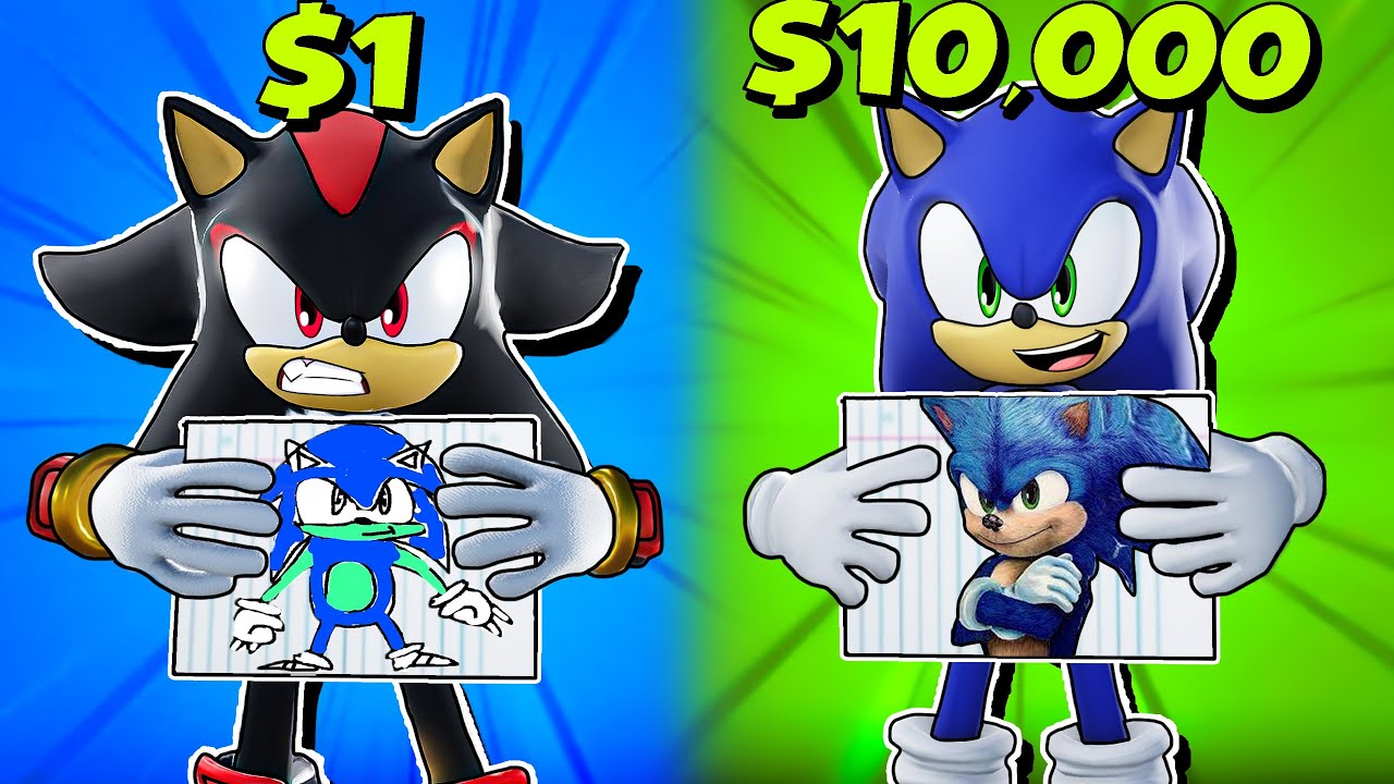 Sonic VS Shadow $10,000 Drawing In Roblox!