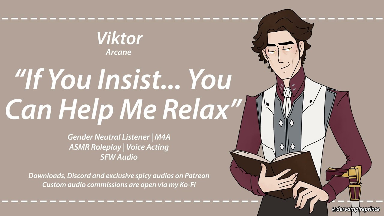ASMR | Arcane - Taking Care Of Viktor, Getting Ready For Bed [M4A] [Reverse comfort] [Sleep aid]