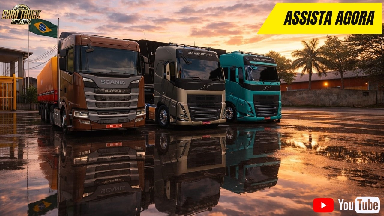 ETS2 -DOIS NORDESTINOS QUANDO SE ENCONTRA NO SUL DO PAIS NO PARANA COM.GAMAPLAY REALISTA