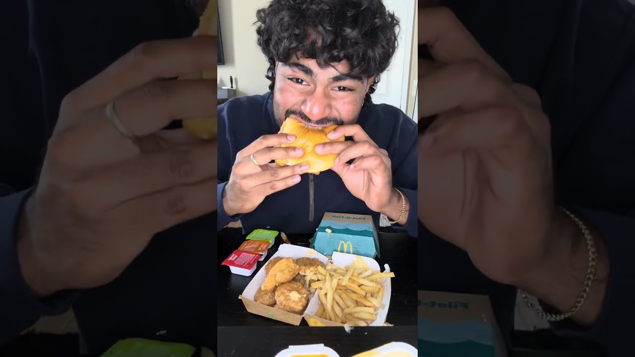 McDonald’s Full Eating Video! 🍔🍟 No Talking! 🤐