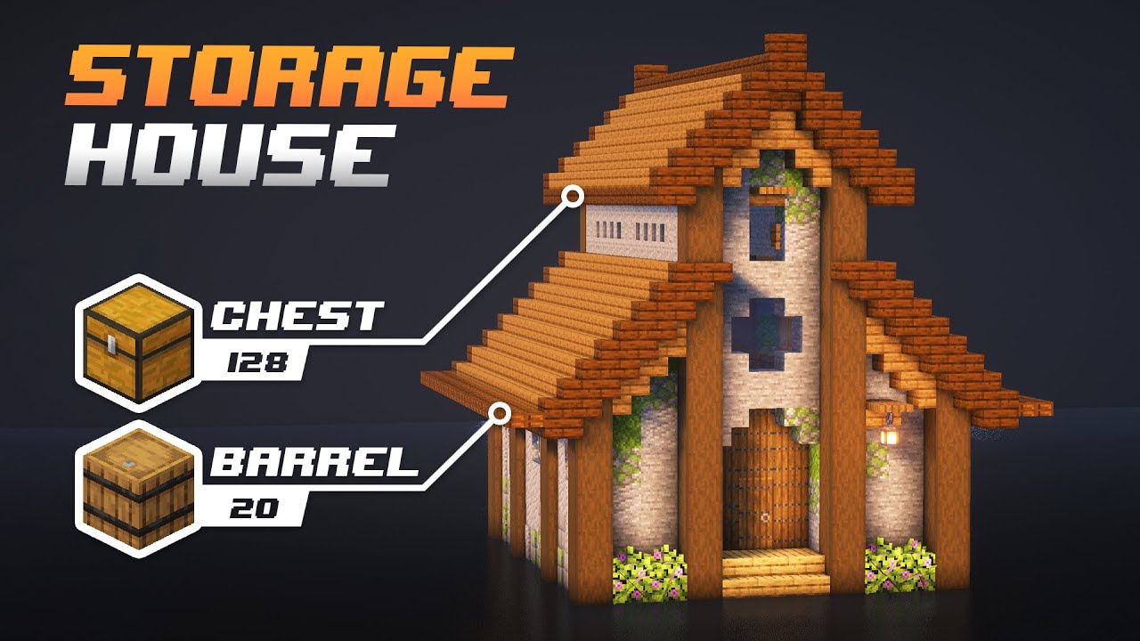 Minecraft: Ultimate Storage House Tutorial [How to Build]