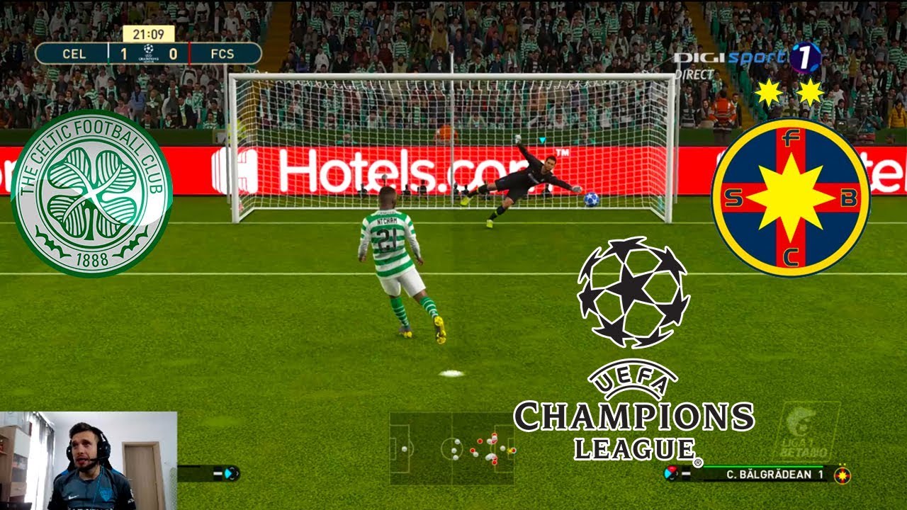 PRIMAVARA EUROPEANA UEFA CHAMPIONS LEAGUE - CELTIC vs FCSB - PES ROMANIA CARIERA CU FCSB #52