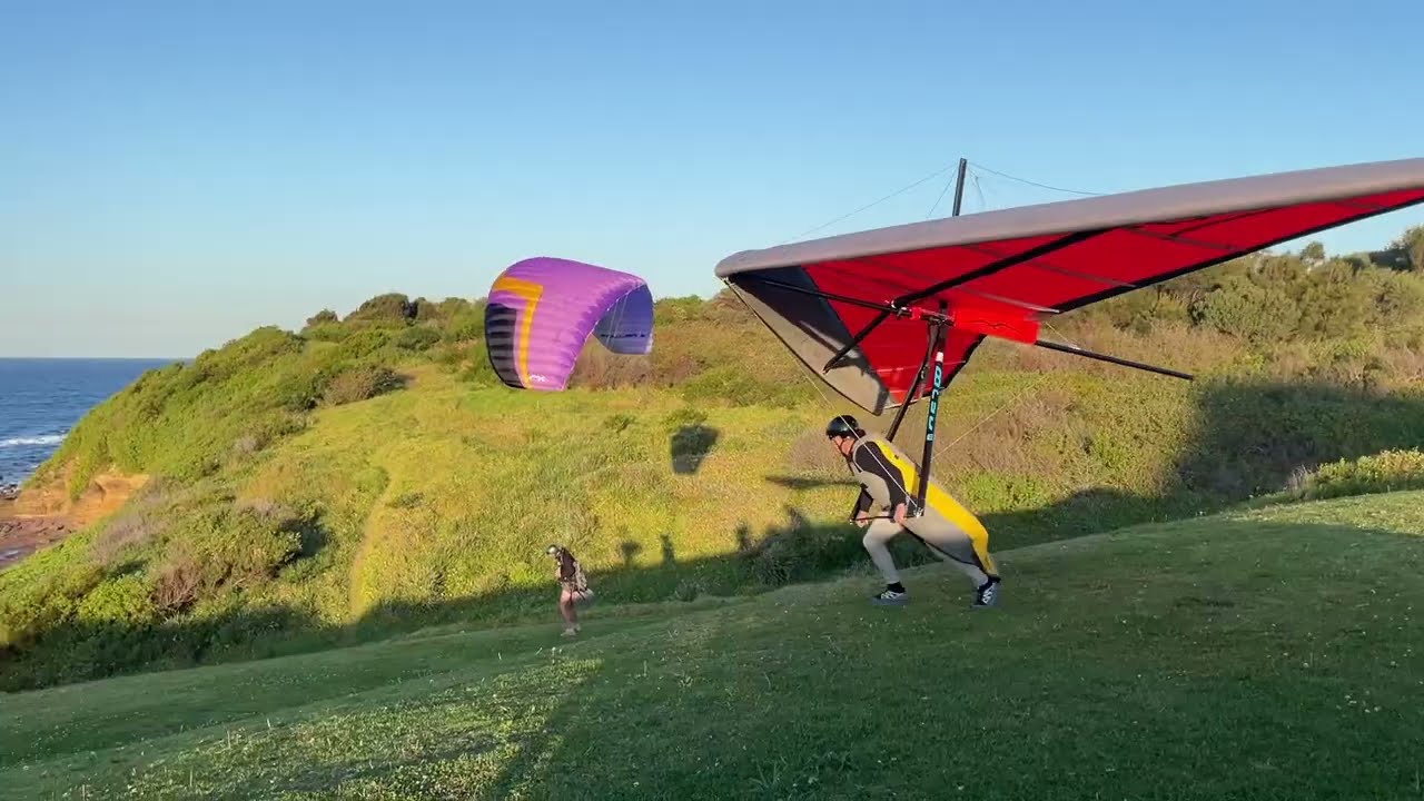 Hang gliding Hill 60 17 July 2023
