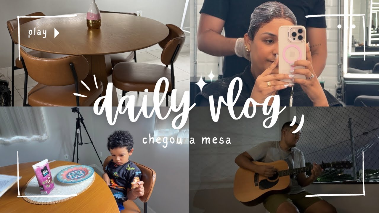 VLOG DA SEMANA | CHEGOU A MESA E FICOU PERFEITA 🤩 