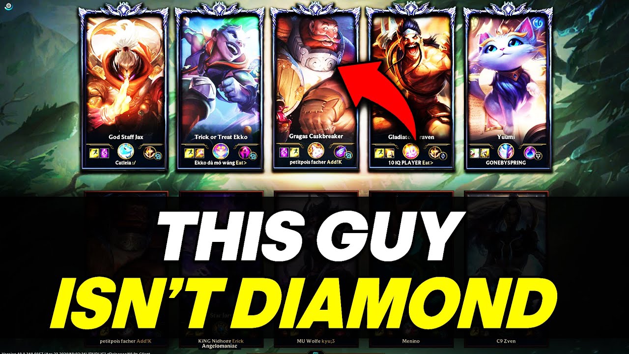 70% WINRATE PLAT GRAGAS GOES INTO A DIAMOND GAME!! (DO THEY DESERVE IT?) League of Legends