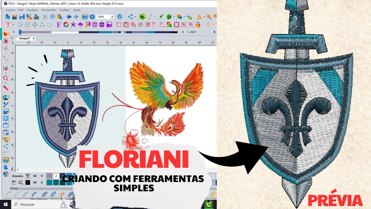 Floriani - Criando Design com ferramentas simples -Previa