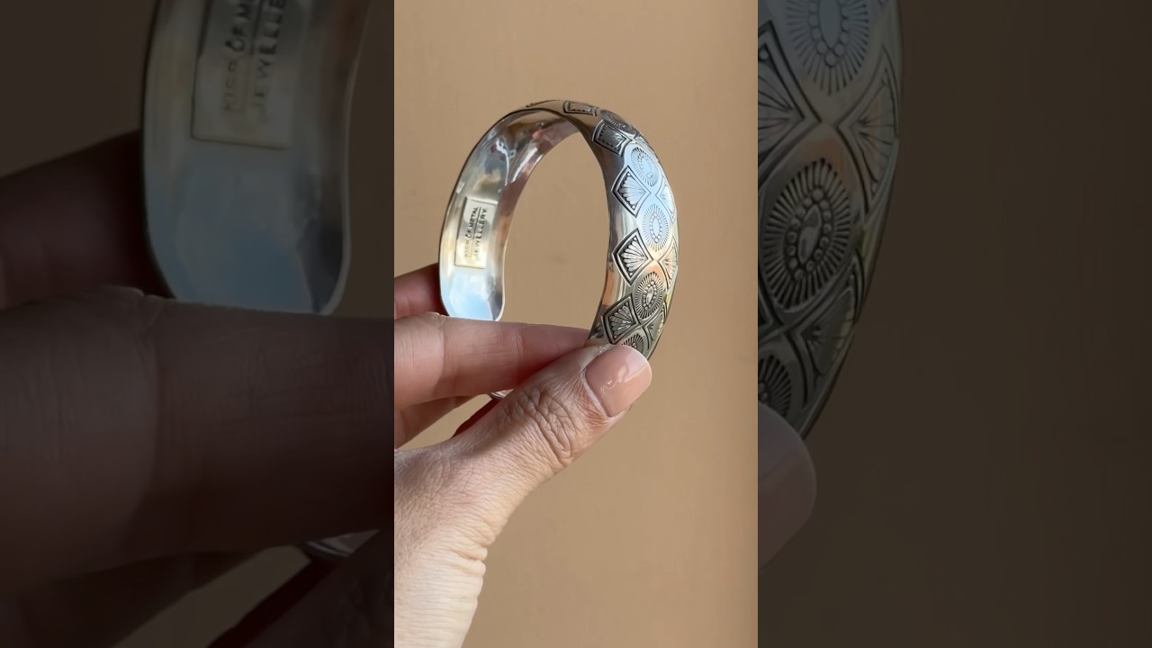 Bohemian stamped bangle | How it&rsquo;s made | Handmade silver jewellery | Tutorial