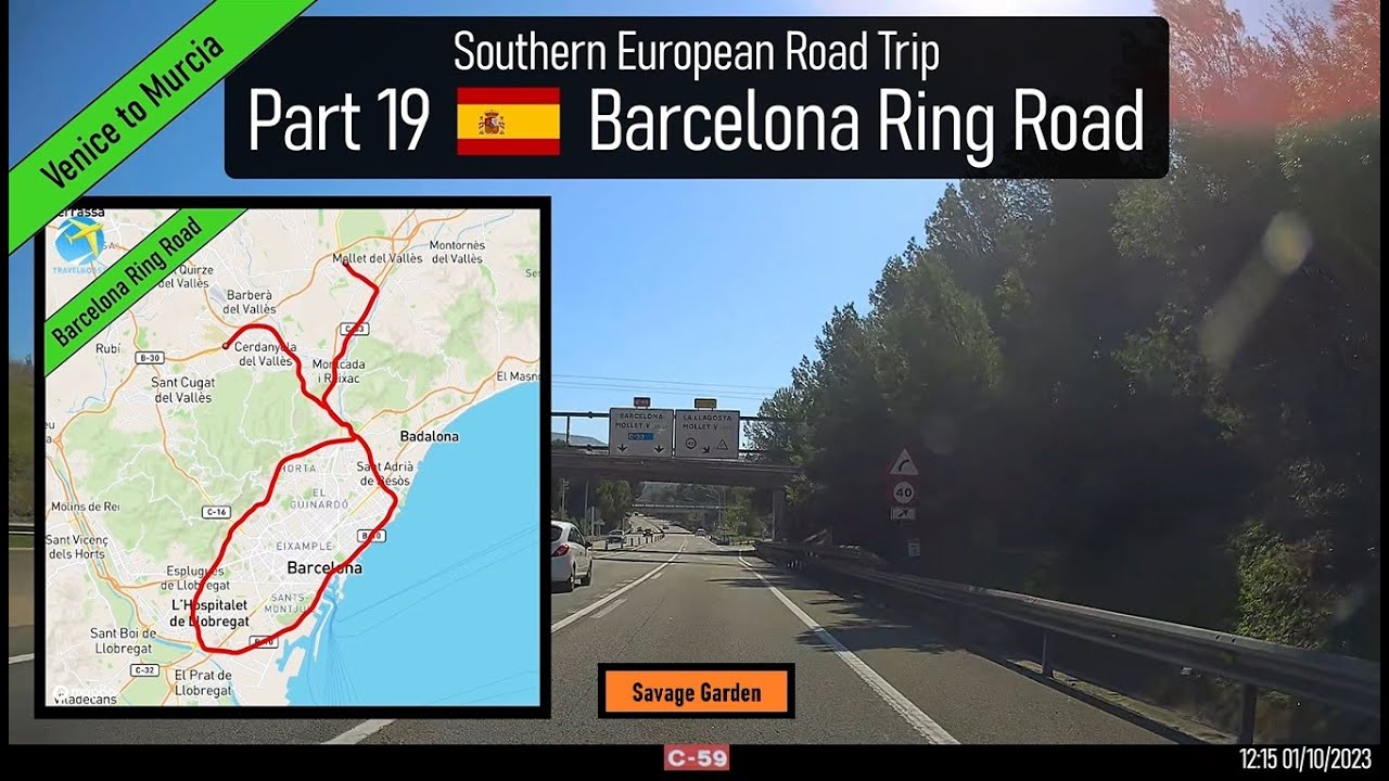 ♪ Around Barcelona, Spain. Part 19 of Southern European Road Trip