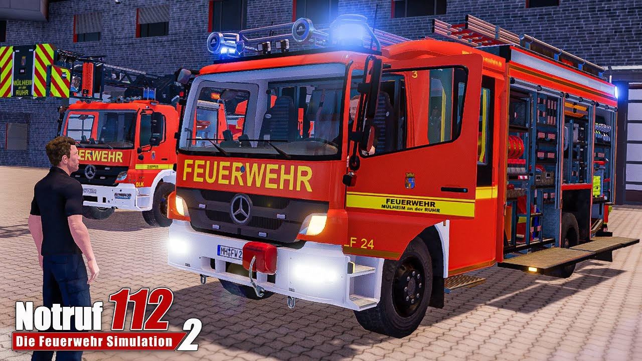 NOTRUF 112 #1: Feuerwehrfahrzeug-Check am Morgen und erster Einsatz!  | Die Feuerwehr Simulation 2