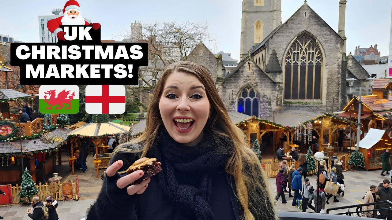 We Visit THREE UK Christmas Markets 🇬🇧 - Cardiff, Exeter & Bristol