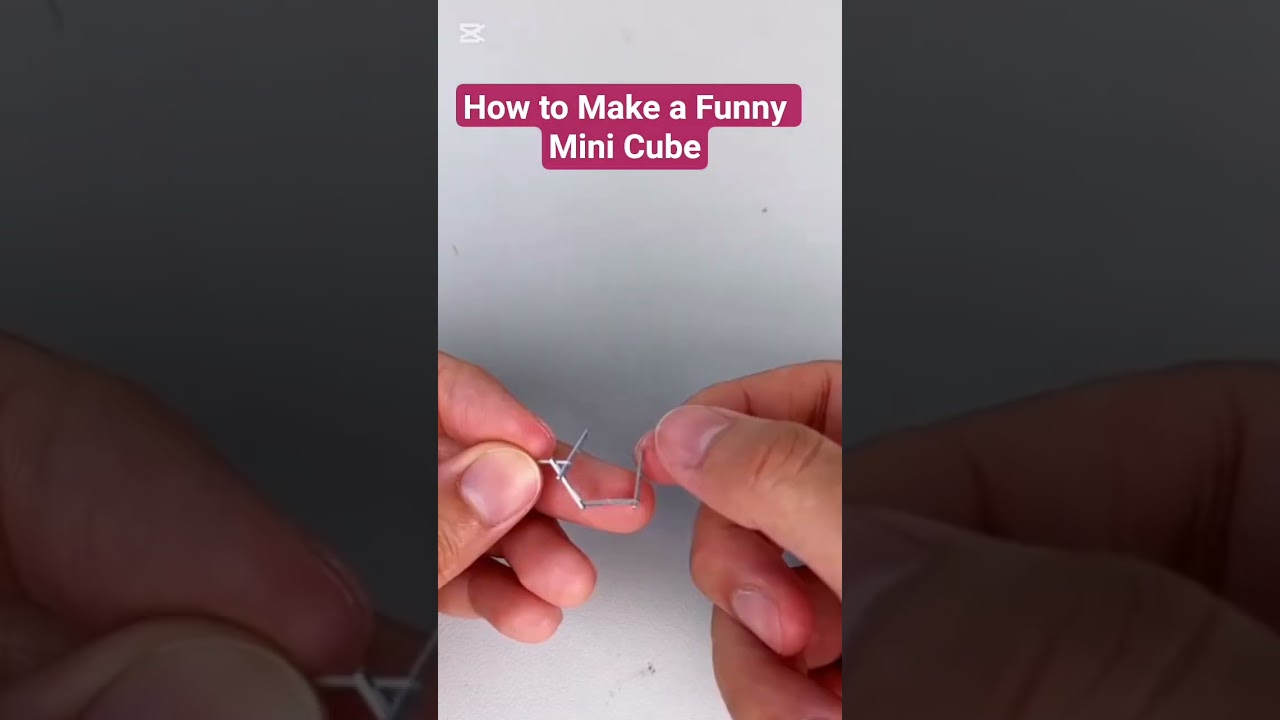 How to Make a Fun Mini Cube Using Only Staples! 😲📦 | Simple DIY Hack