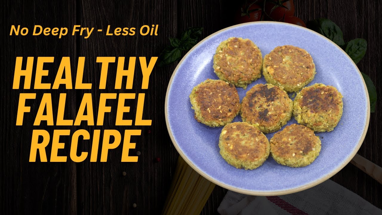 Falafel Recipe - Healthy Falafel With Less Oil - No Fry Falafal Recipe For Weight Loss
