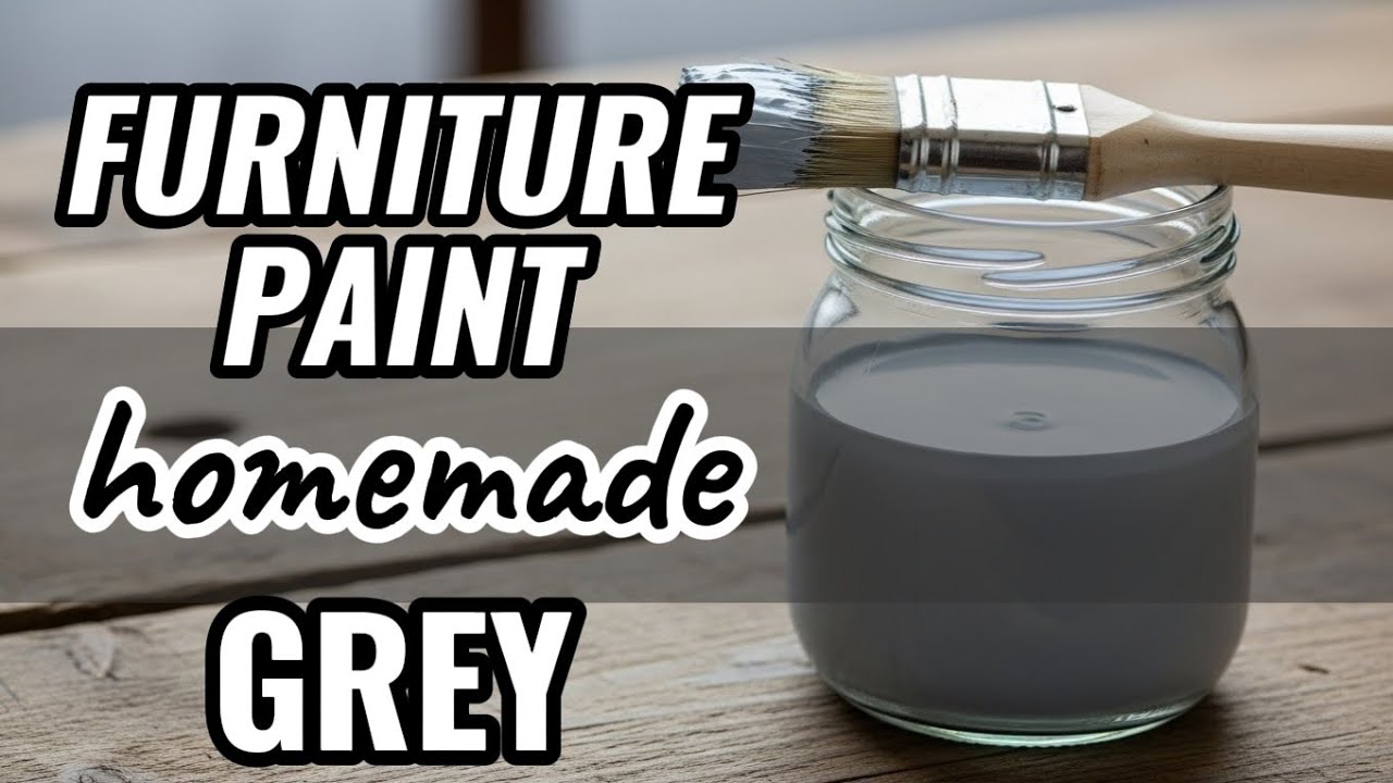 How to make the Foggy Gray FURNITURE PAINT at home! QUICK RECIPE!