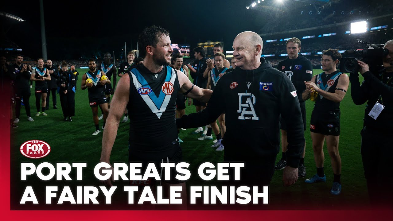 'Remember this one for eternity!' - Hectic scenes as Port win it for Ken & Trav 🔥 I Fox Footy