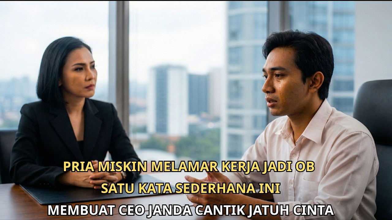 Pria Miskin Melamar Kerja Jadi OB, Satu Kata Sederhana Ini Membuat CEO Janda Cantik Jatuh Cinta