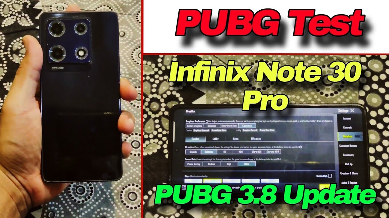 Infinix Note 30 Pro PUBG Test After 3.8 Update – Smooth or Struggling Now?
