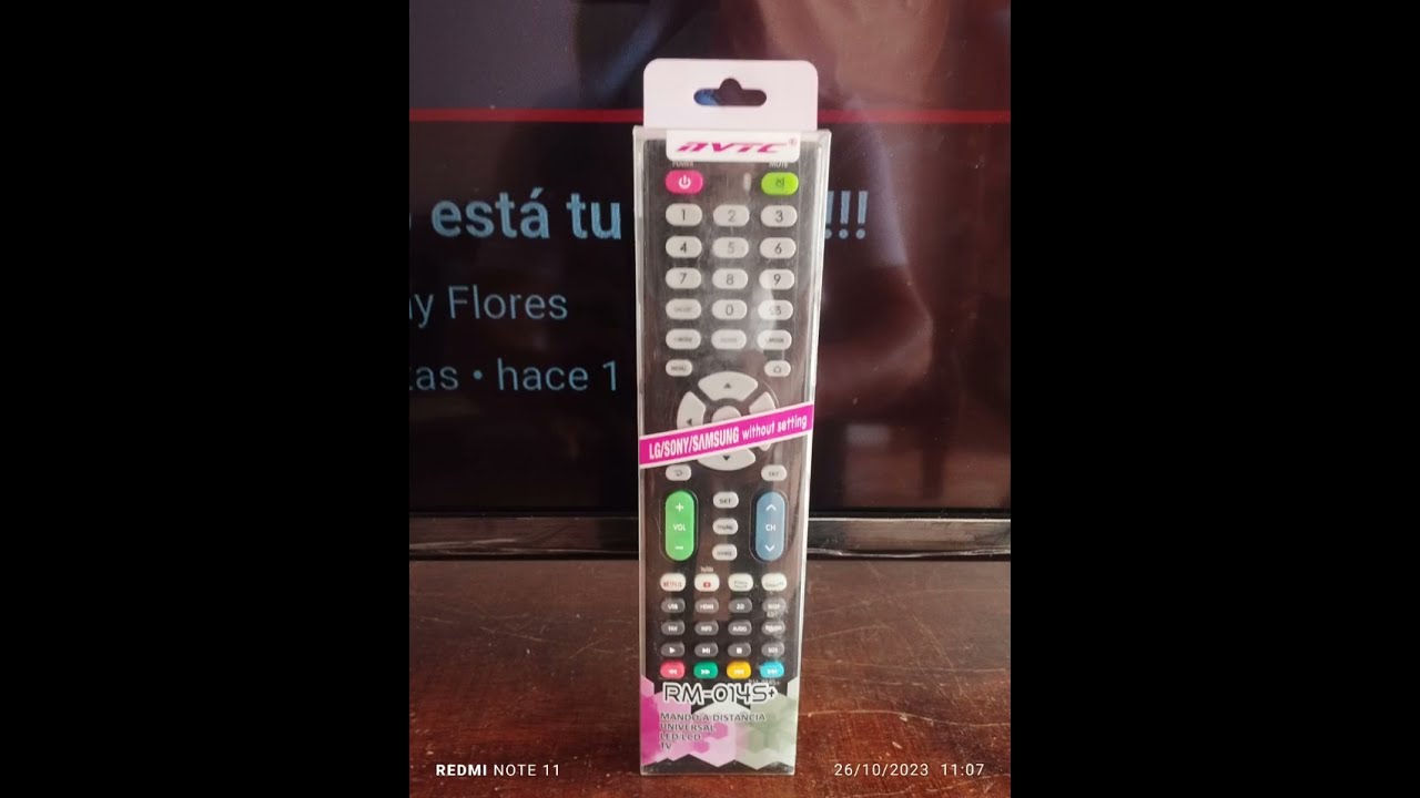 C&oacute;mo programar control Universal RM-0145+, para cualquier televisor.