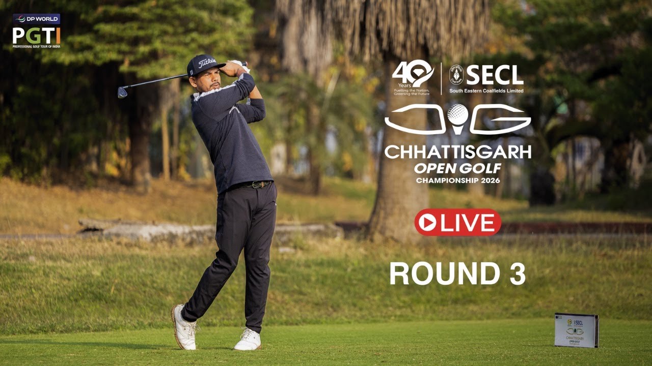 Round 3 Live Telecast- SECL Chhattisgarh Open Golf Championship 2026 | DP World PGTI | Indian Golf