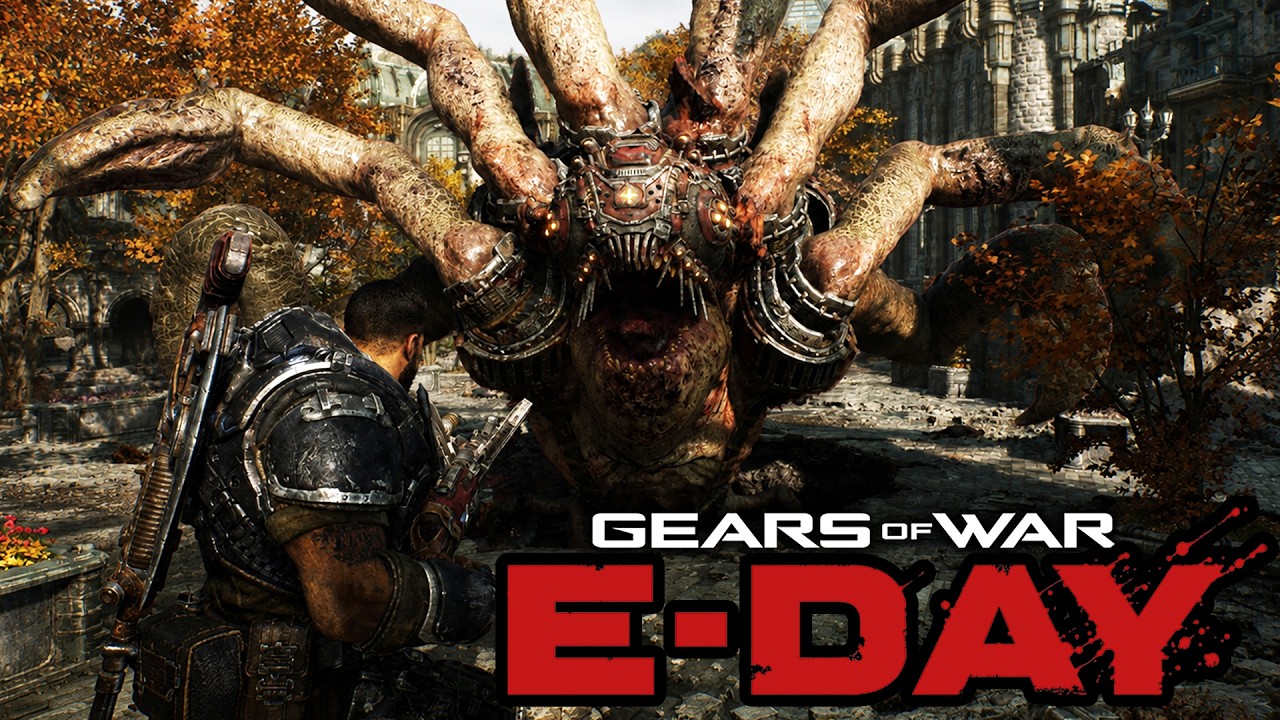 Gears of War E Day Horde Mode Gameplay 50+ Minutes of Horde Classic No Commentary!