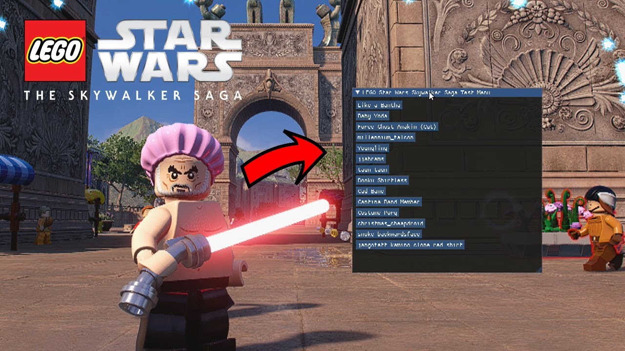 First ever LEGO Star Wars the Skywalker Saga Menu Mod! (Playing Cut Content Characters - Script Mod)