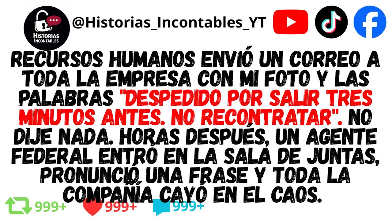 Recursos Humanos me despidió públicamente por salir tres minutos antes