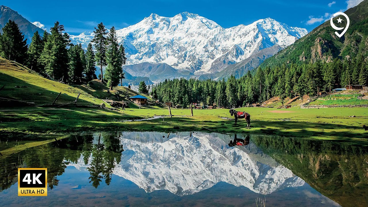 4K Pakistan Drone Views of Gilgit Baltistan, Northern Areas & Fairy Meadows with Cinematic Music