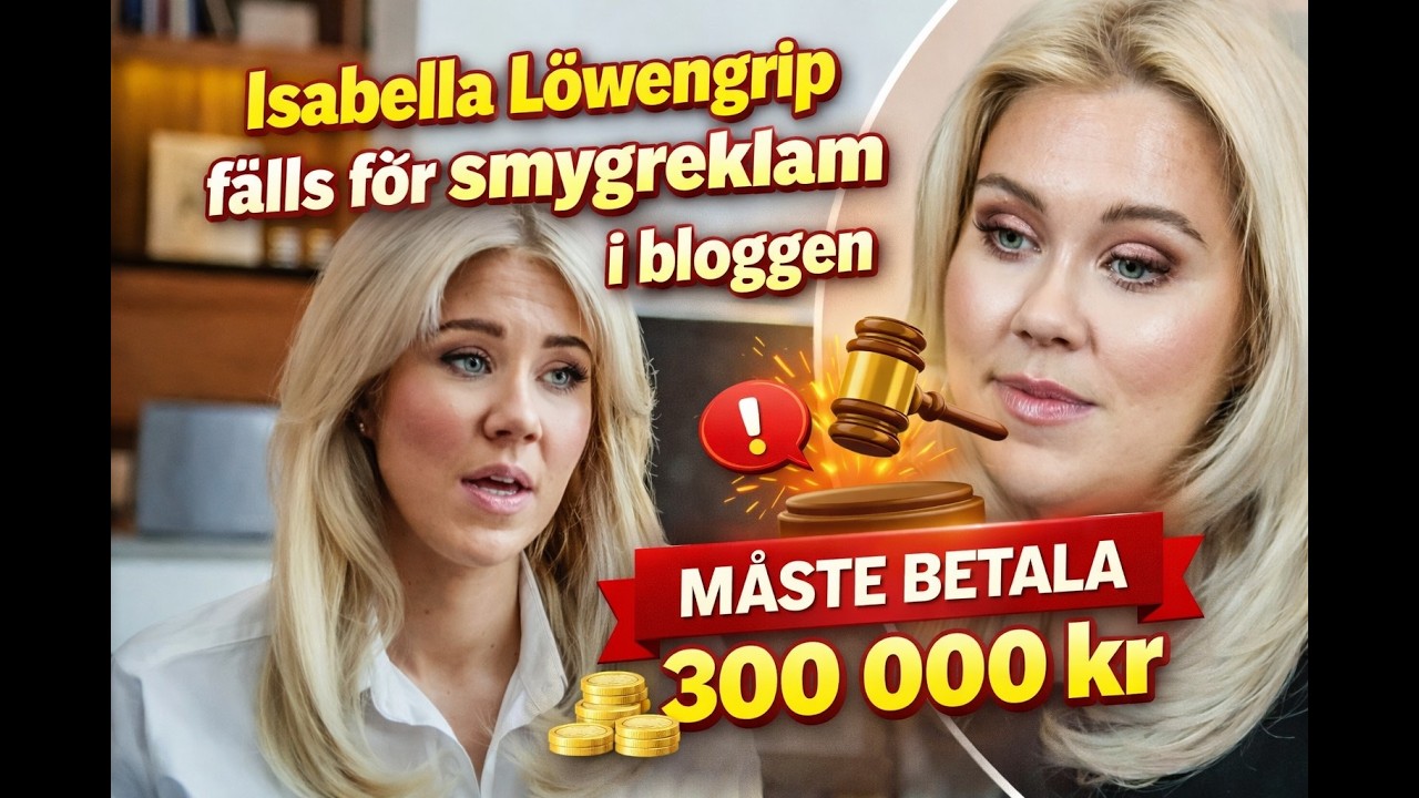 Isabella Löwengrip fälls för smygreklam i bloggen