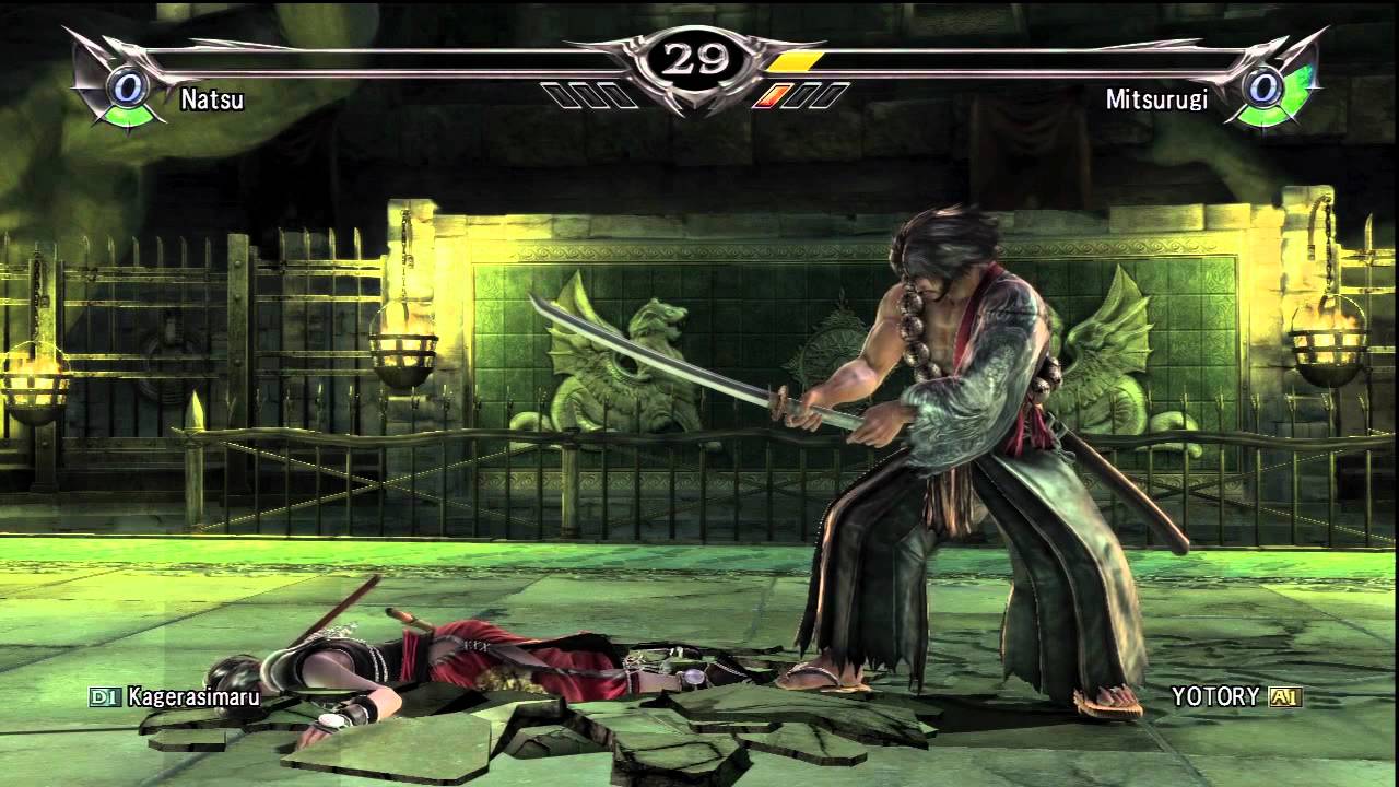 Soul Calibur V: Natsu(Kagerasimaru) vs Mitsuruji(Rank A1) Quick Battle