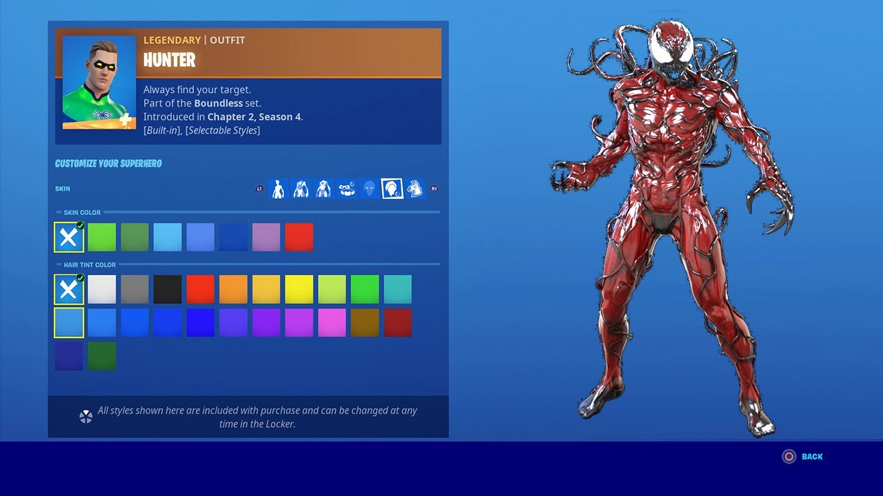 How To Make Carnage Skin NOW FREE In Fortnite (Unlock Super Hero Skin) Free Custom Hero Skin!