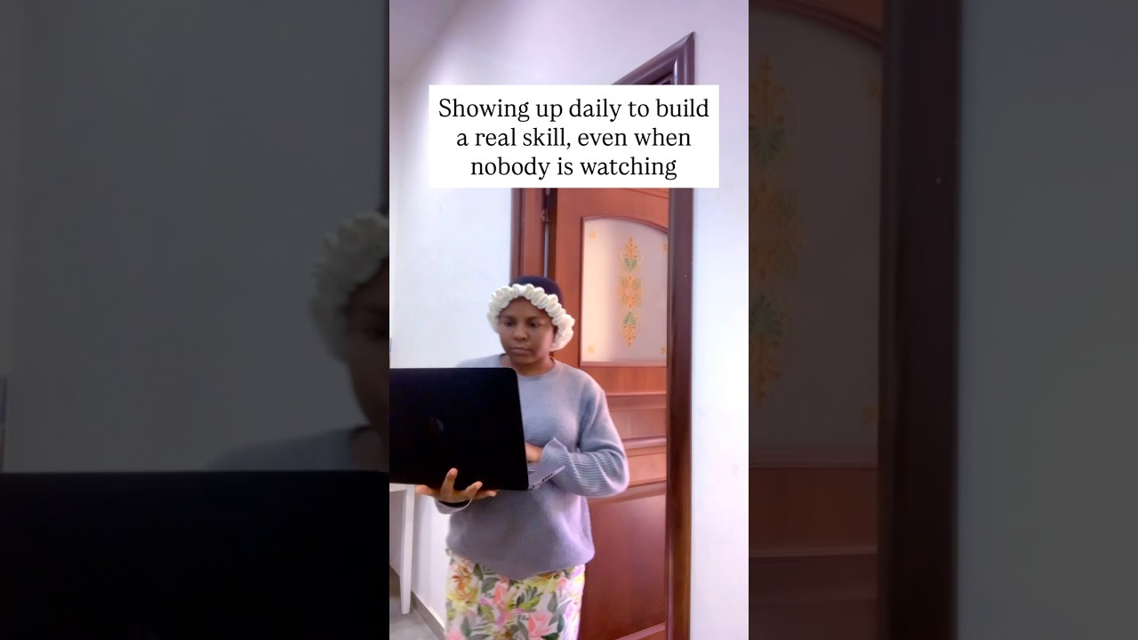 Showing up daily to build a real skill, even when nobody is watching&hellip;