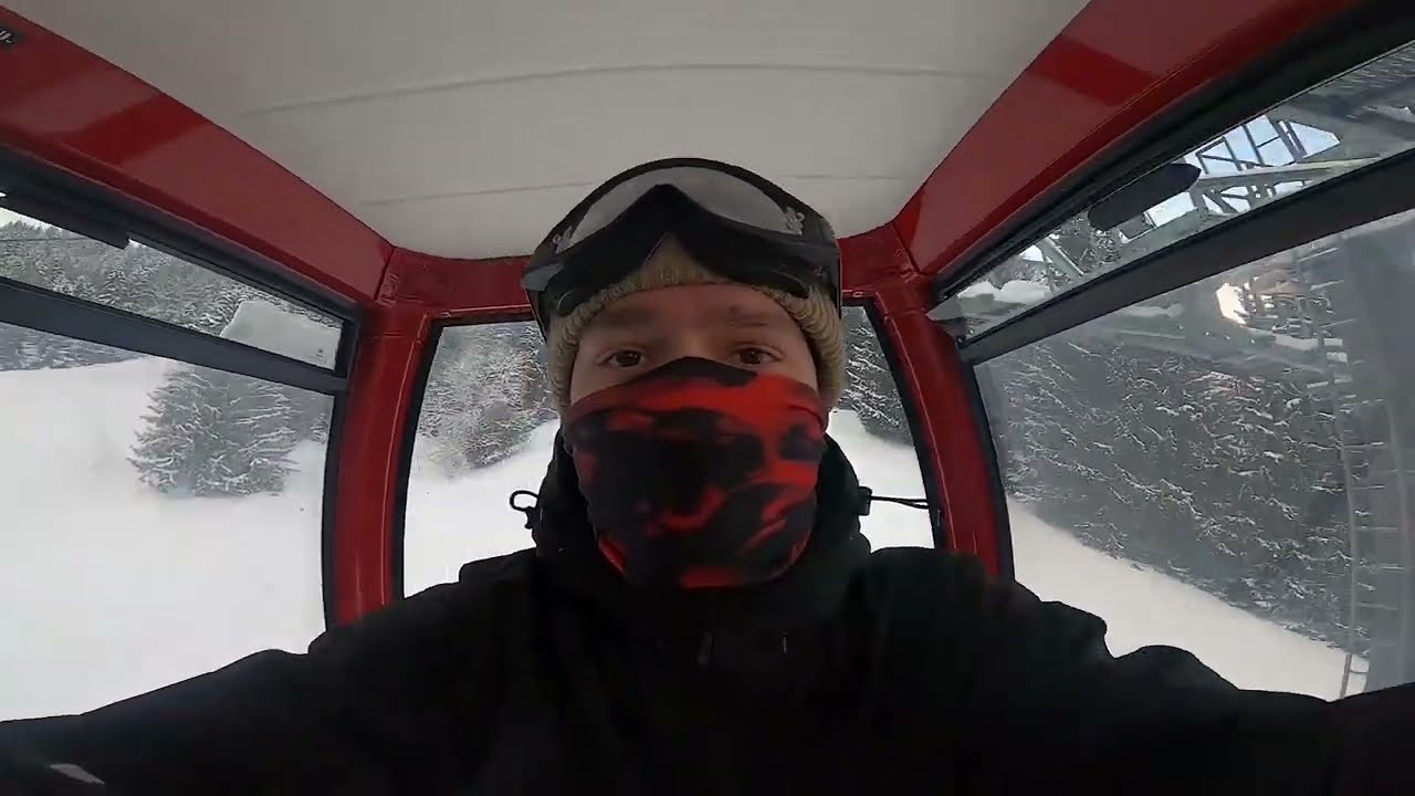 Snowboard fahren in Steibis Oberstaufen erstes mal nach 5 jahren