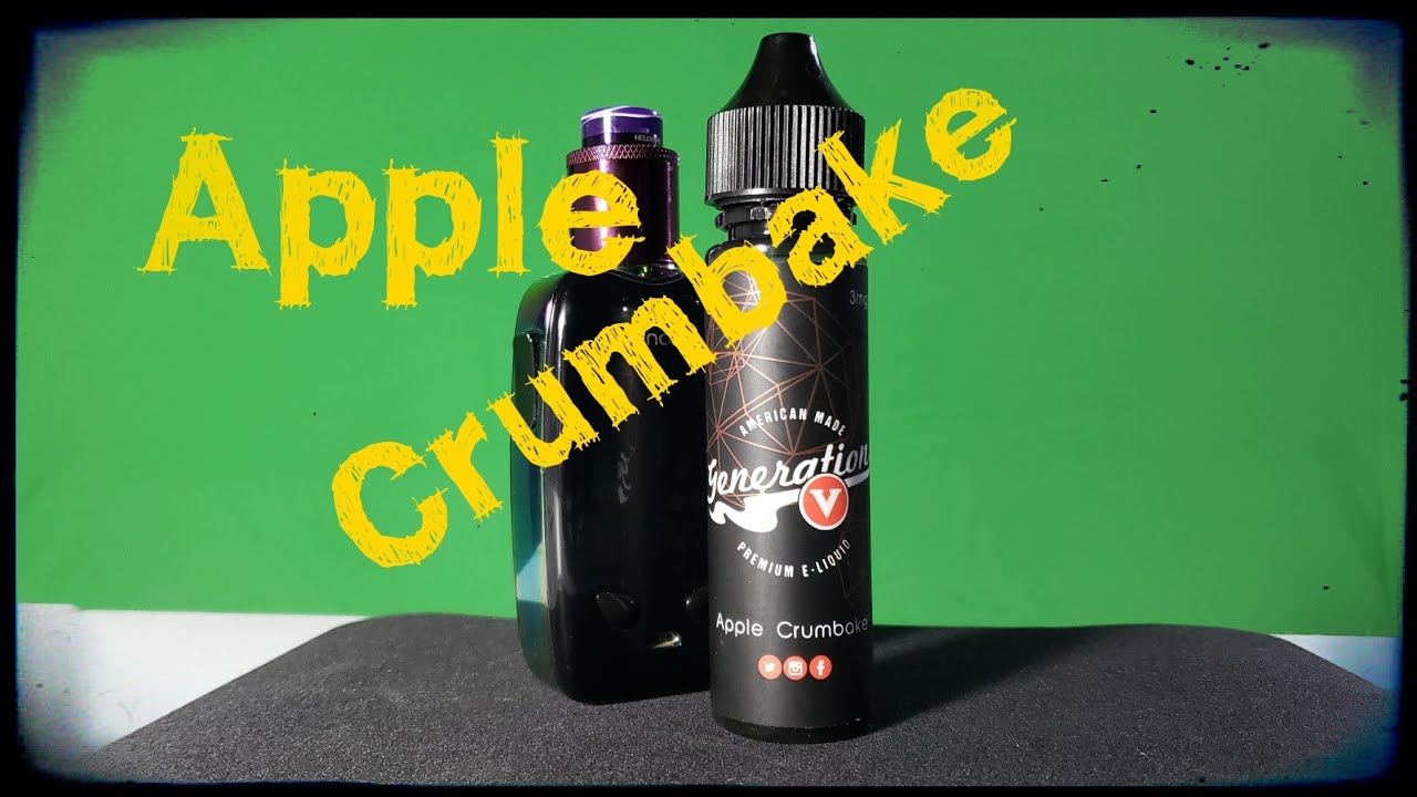 Taste testing Apple Crumbake by Generation V - Eliquid Review