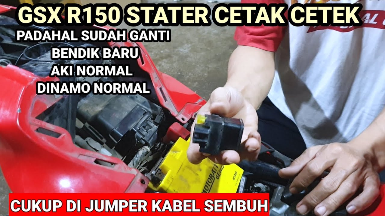 Mengatasi GSX R150 stater cetak cetek @yudikakakeke5974