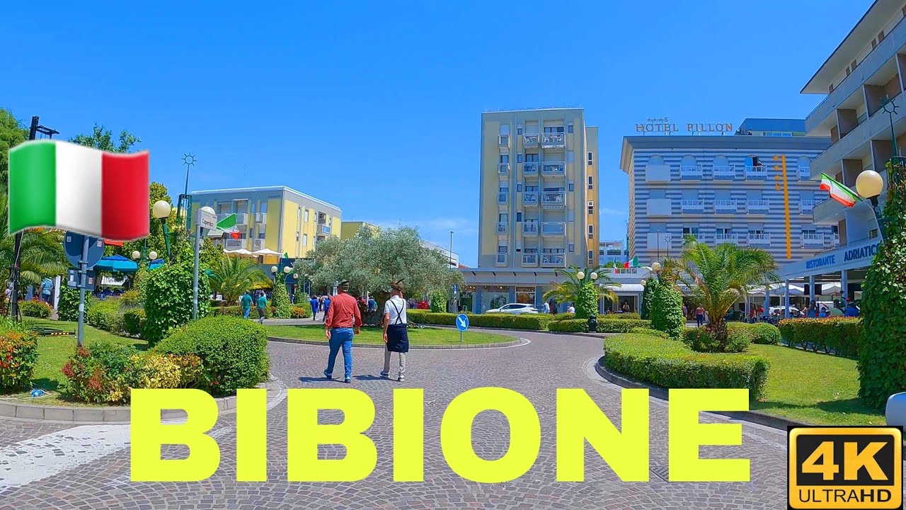 Bibione Italy,  Urlaub 2024 || City Walking Tour 4K UHD