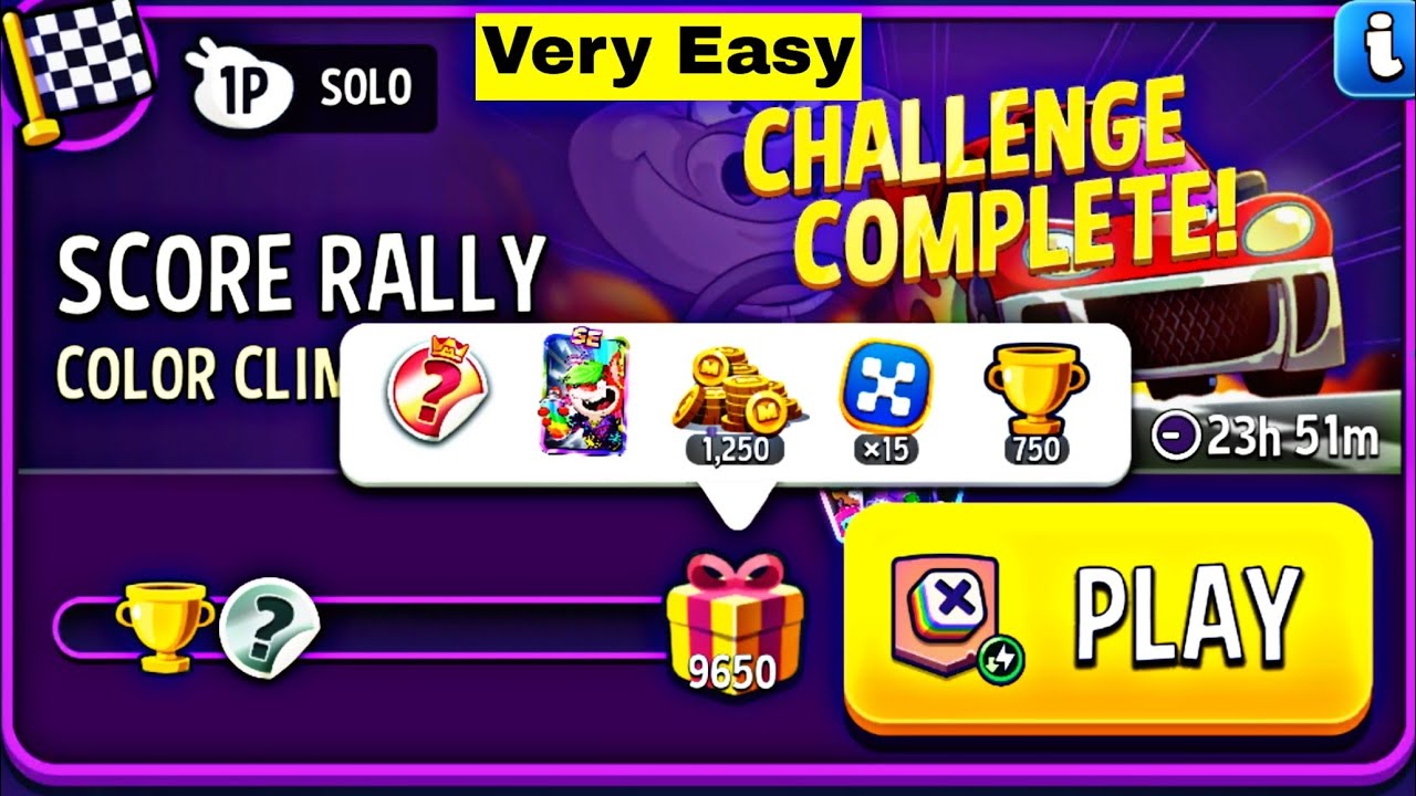 color climb score rally solo challenge | match masters | color climb very easy solo today