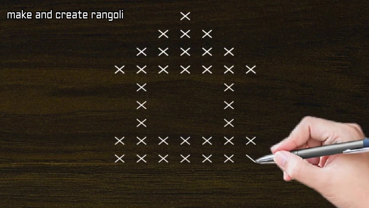 Simple and easy radam rangoli design with out dot // radam Festival rangoli # radam