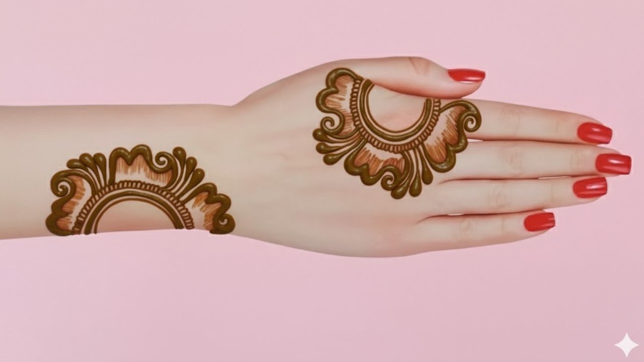 Very easy stylish mehndi design।।mehndi design simple।।Mehndi ke design।।new mehndi design।। Mehndi