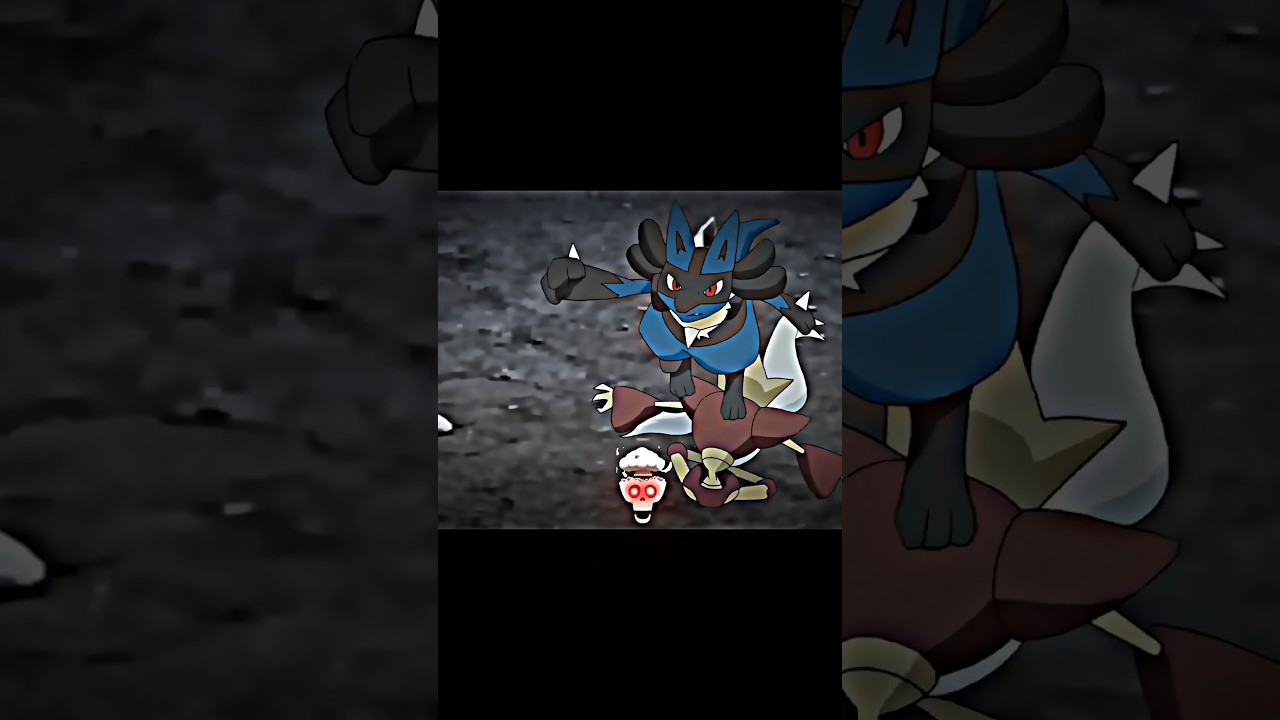 ash Lucario troll face edit || pokemon edit #shorts #pokemon #lucario