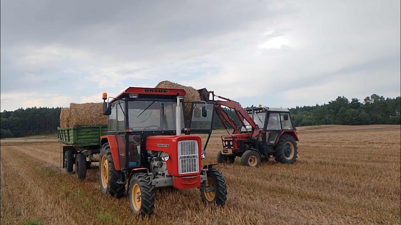 🌾Prace Pożniwne 2025,🌾🚜 zgrabianie, nocne prasowanie&zbieranie słomy 🚜