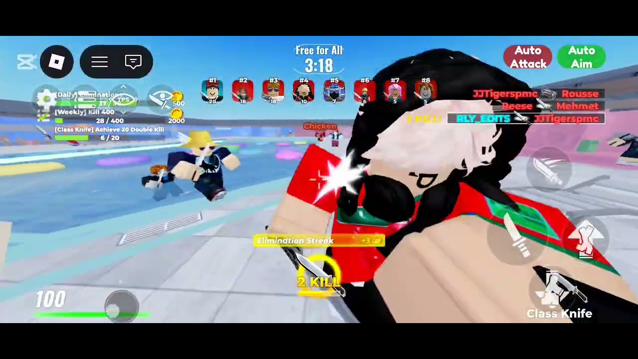 Roblox (knife battle)