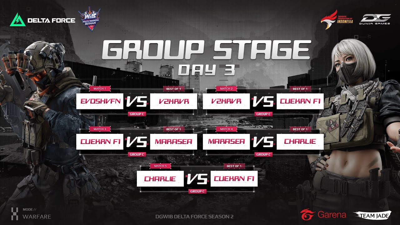🔴DGWIB DELTA FORCE SEASON 2 : GROUP STAGE DAY 3 (C)