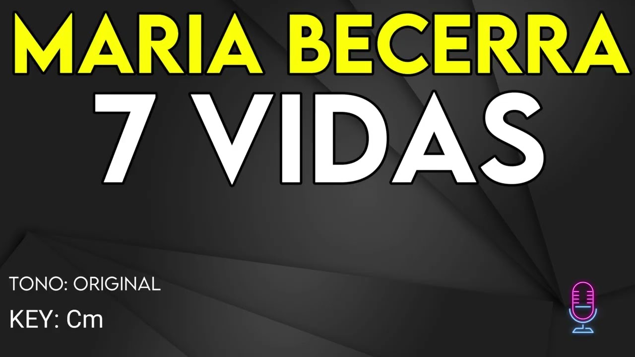Maria Becerra - 7 Vidas - Karaoke Instrumental