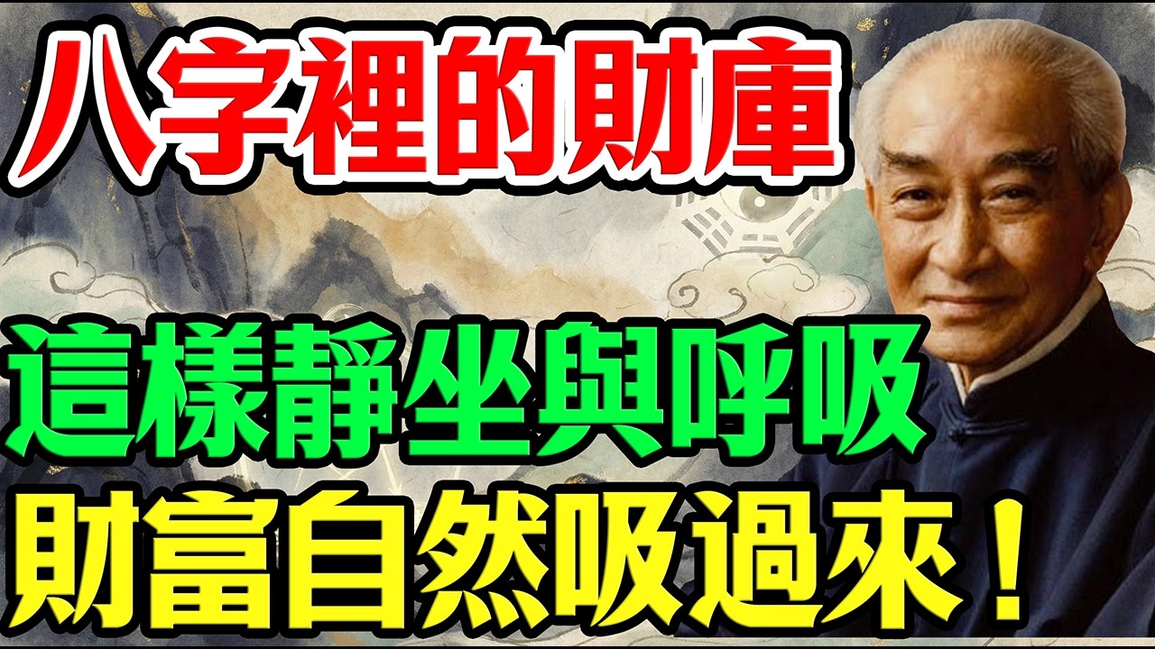 南懷瑾：八字裡的財庫，早就被你砸出窟窿了！一堂價值百萬的生命財富課!真正的財庫不在八字裡，在你的氣脈與心性裡！現代人必看的儒釋道經濟學