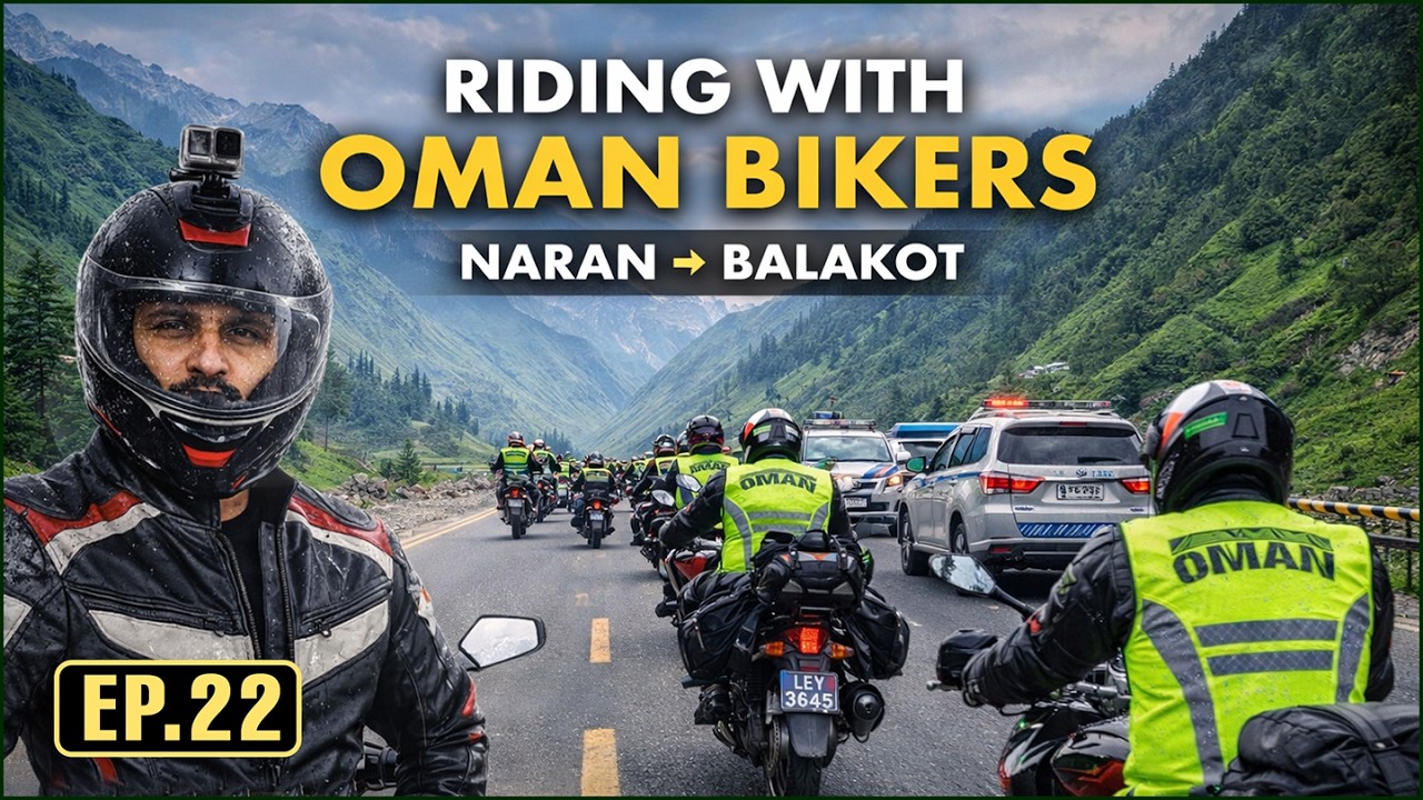 🇵🇰 Naran to Balakot Return Ride | Riding with Oman Bikers Group | Khunjerab Pass Bike Tour Ep 22