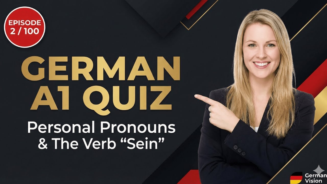 German SEIN Verb Quiz | Singular vs Plural Pronouns Explained (Ep. 2/100)