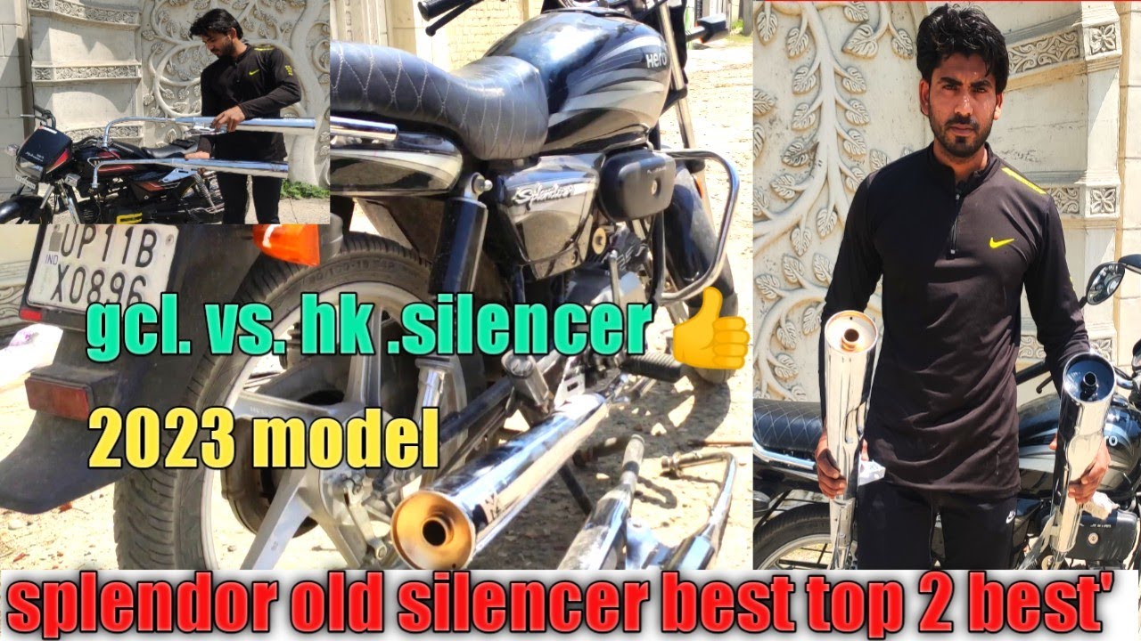 splendor old model silencer 2023  splendor bs6 gcl.VS.hk silencer best sound wait for end guys 👍👇❤️