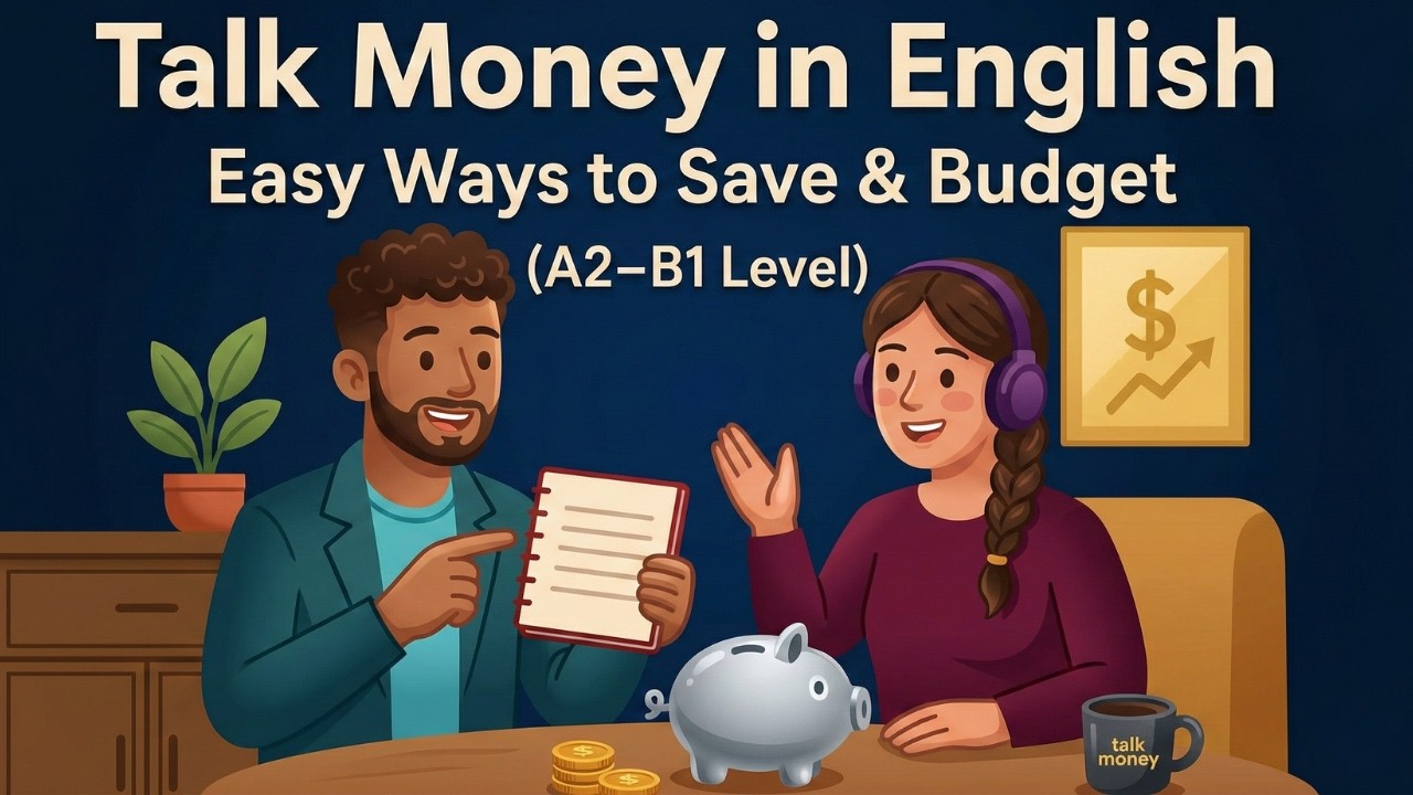 English Podcast for Beginners (A2–B1) | Let’s Talk About Saving Money 💰 Simple Habits That Work