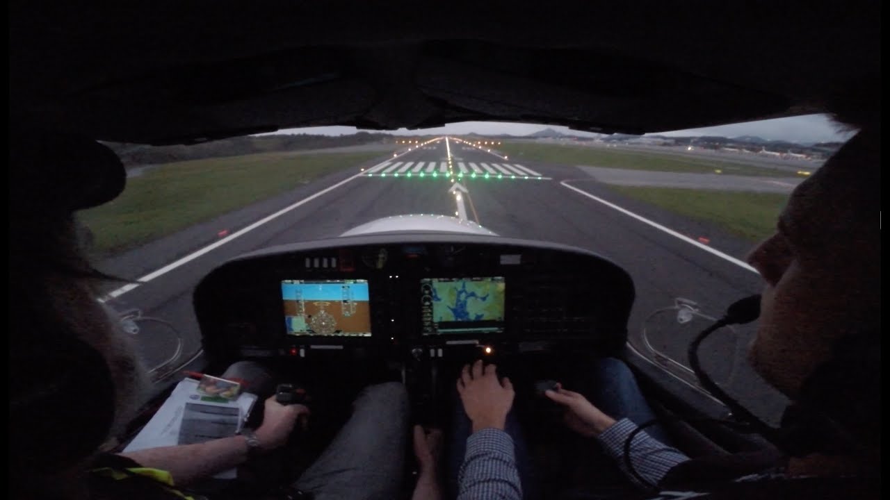 Diamond DA40NG checkride #1 from ENBR Bergen Flesland.