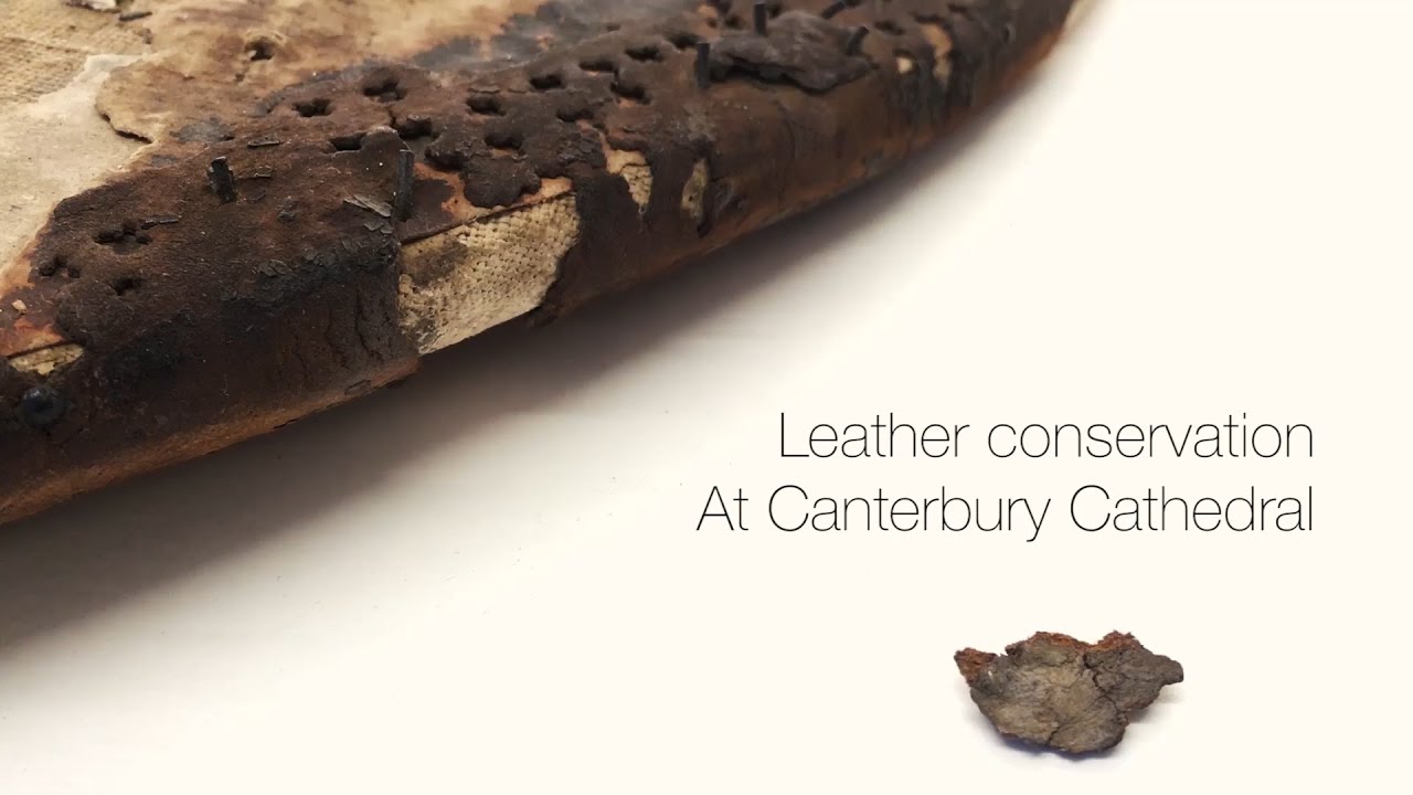 Leather Conservation - The Black Prince's Shield
