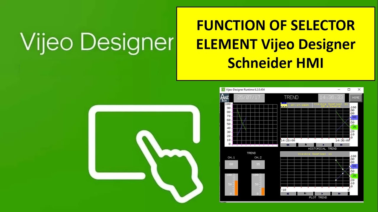 TREND GRAPH ELEMENT Vijeo Designer Schneider HMI